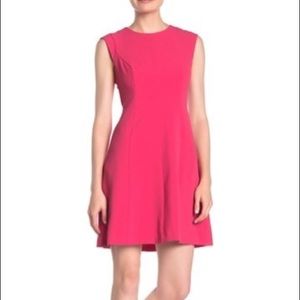Vince Camuto wool Crepe cap sleeve pink dress 6